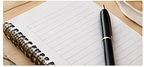 Protokoll und Stift